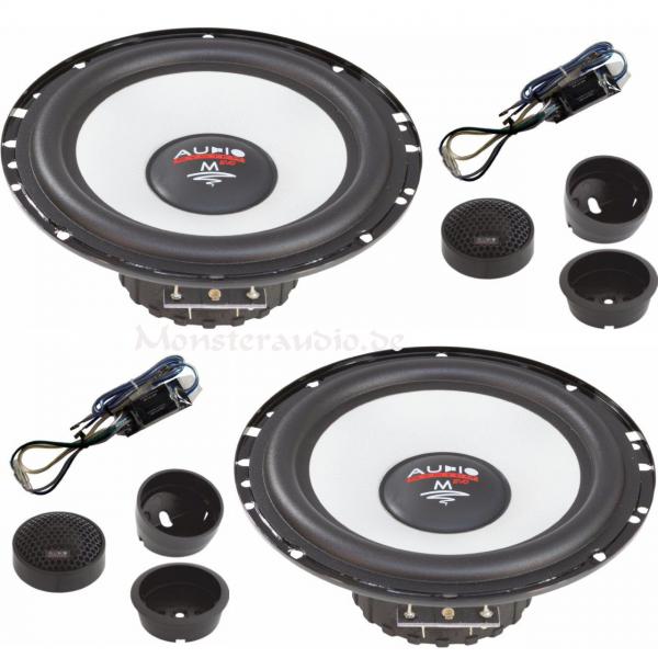 Audio System M-165 EVO2 16,5cm 2-Wege Komponenten Lautsprecher 165mm 260 Watt M165 EVO 2